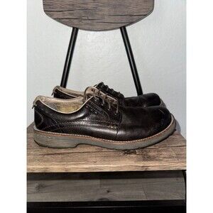 Merrell Men's Espresso Realm Brown Leather Lace Up Oxford Shoes J42137 Size 12